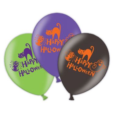 Pack de 6 ballons en latex - Collection "Pumpkin"