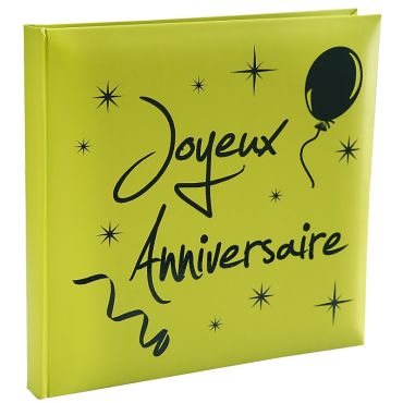 Livre d'Or "Joyeux Anniversaire" - Vert
