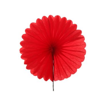 Eventail en Papier à Suspendre - Rouge