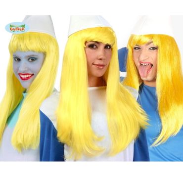 Perruque Schtroumpfette Jaune Perruque Schtroumpfette Jaune