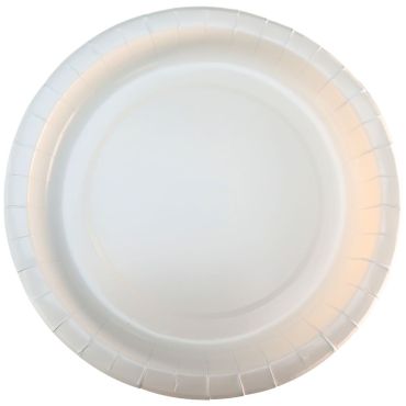 Assiettes en carton blanches 22 cm – lot de 50, parfaites pour repas et événements festifs | jourdefete.com