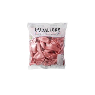 50 ballons de 30 cm métalliques couleur au choix | jourdefete.com