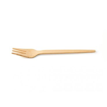 100 Fourchettes à Snack en Bambou - 13,5 cm | jourdefete.com