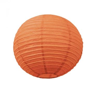 Lanterne Japonaise en Papier Orange - 35 cm