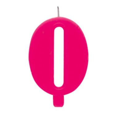 Bougie d'Anniversaire Scintillante Chiffre 0 – Rose Fuchsia Bougie d'Anniversaire Scintillante Chiffre 0 – Rose Fuchsia