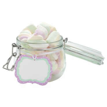 6 Etiquettes Candy Bar - Violet Menthe