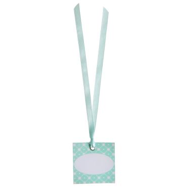 12 Marque-places avec ruban - Vert menthe
