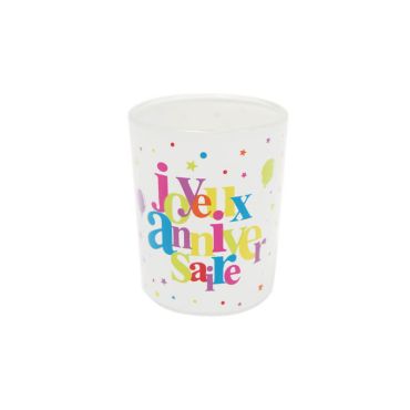 Photophore "Joyeux Anniversaire" festif - Multicolore