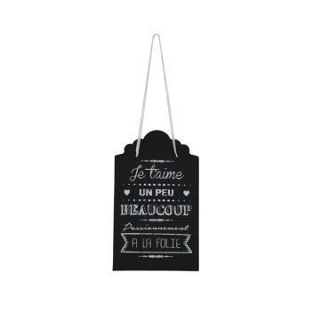 Pancarte Noire - Collection "Je T'Aime"