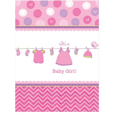 Nappe en plastique Baby Shower - It's a Baby Girl !
