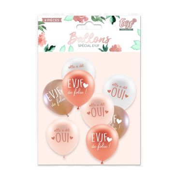 8 ballons EVJF | jourdefete.com 8 ballons EVJF | jourdefete.com