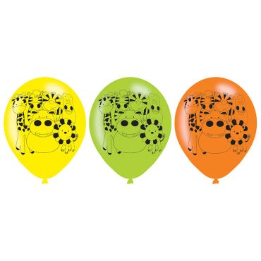 ballons-jungle-latex-23cm|jourdefete.com