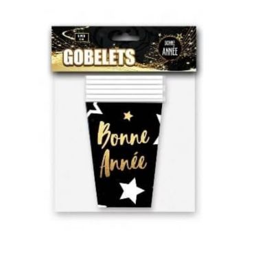 6 Gobelets Géants "Bonne Année" 6 Gobelets Géants "Bonne Année"