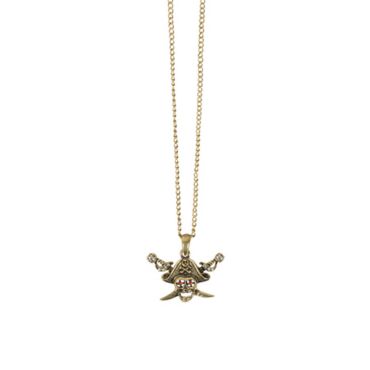 Collier tête de mort de pirate