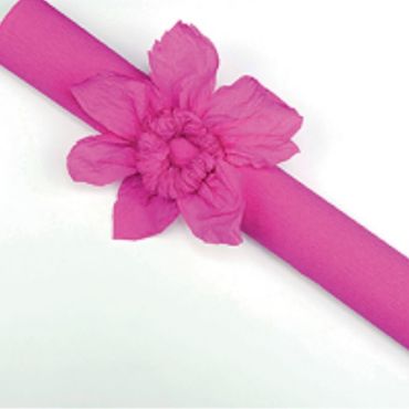 Rouleau papier crépon 10m – Rose Fuchsia