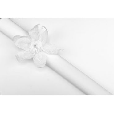 Rouleau papier crépon 10m – Blanc