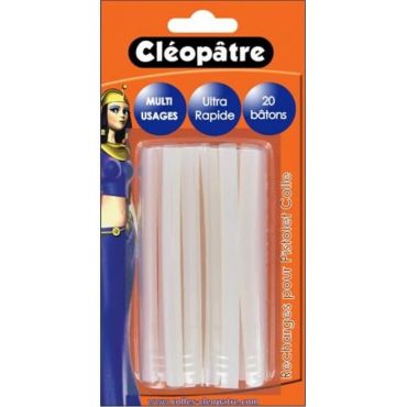 Blister de 20 recharges pour pistolet à colle - Cléopâtre