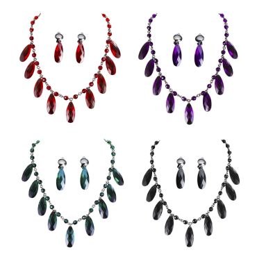Ensemble Collier et Boucles d'oreilles Gothique