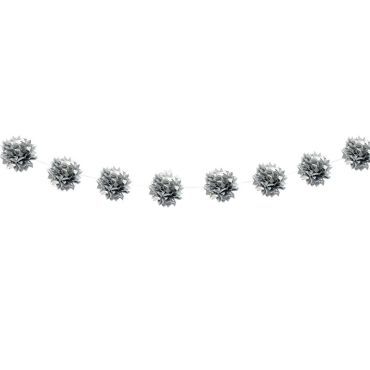 Guirlande Pompons - Argent Guirlande Pompons - Argent