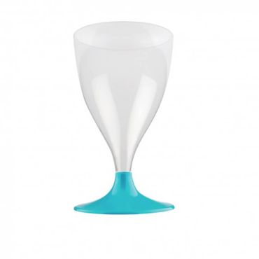 10 Verres à Eau et Vin en Plastique - Bleu Turquoise 10 Verres à Eau et Vin en Plastique - Bleu Turquoise