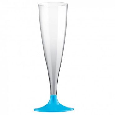 10 Flûtes à Champagne en Plastique - Turquoise 10 Flûtes à Champagne en Plastique - Turquoise