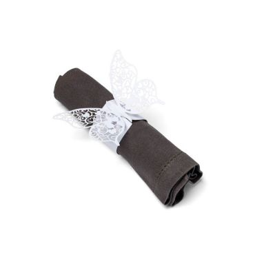 20 ronds de serviette Papillon