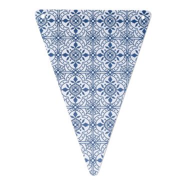 5 Fanions à carreaux de ciment Gypsy - Bleu marine