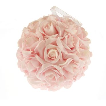 Boule de roses Rose - 20cm