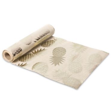 Chemin de table en Lin "Ananas Or"