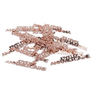 Sachet de confettis de table "Joyeux Anniversaire" - Rose Gold