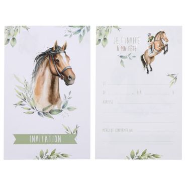Envoyez des invitations de la collection Hippique aux amis de votre enfant pour son anniversaire | jourdefete.com