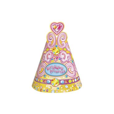Chapeaux de fête x8 - Collection Birthday Princess