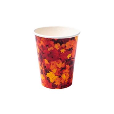 gobelets-feuilles-automne-foret-table-carton-vaisselle|jourdefete.com