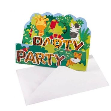 invitations-anniversaire-jungle-animaux|jourdefete.com