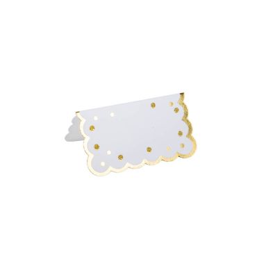 marque-place-pois-festons-or | jourdefete.com