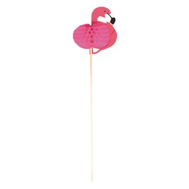 lot de 12 pics flamants roses alvéolés