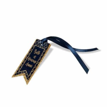 8 étiquettes satin "Belle et Heureuse Année" - Collection "Chez Capucine"