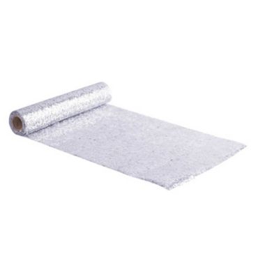 Chemin de Table - Coquettes Paillettes - Argent Chemin de Table - Coquettes Paillettes - Argent