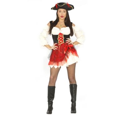 Déguisement Femme Pirate "Charlotte" - Taille au choix