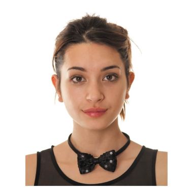 Nœud Papillon à Sequins - Noir