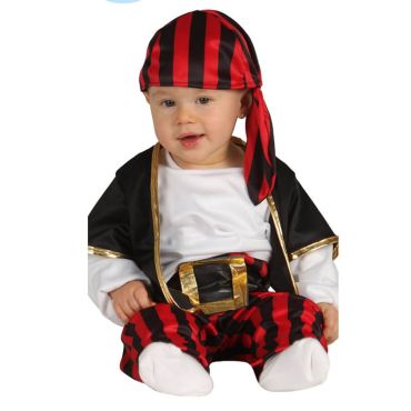 Déguisement Bébé Pirate rayé - Taille au choix