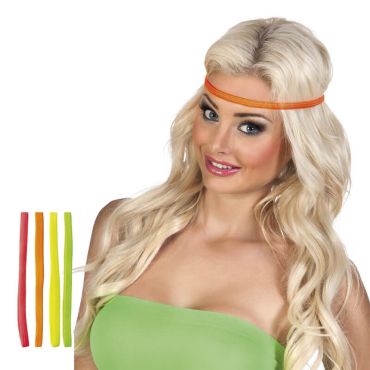 Set de 4 bandeaux élastiques fluo