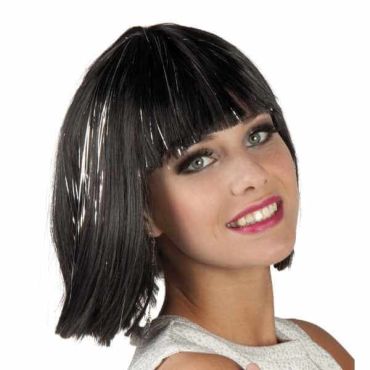 Perruque Gigi Glamour Noir / Argent