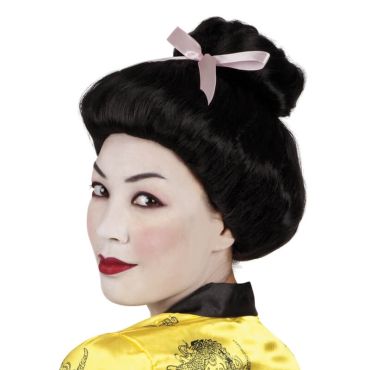 Perruque de Gaisha avec Noeud - Femme