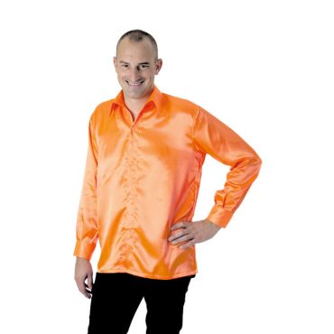 Chemise néon Disco Fluo - Orange