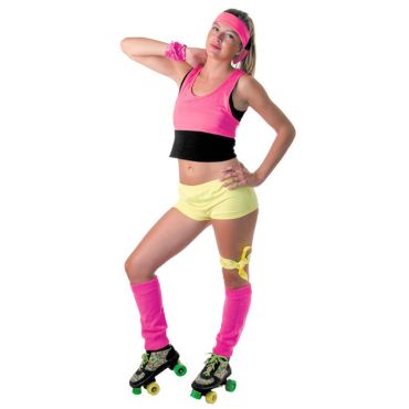 Mini Short Fluo Jaune Femme - Taille Unique