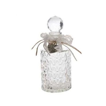 Bouteille en verre cylindrique avec bouchon "Garden Beauty"