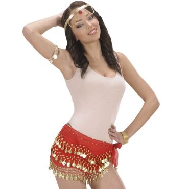 Jupe de Danseuse Orientale Rouge