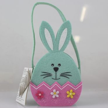 Panier Lapin de Pâques Vert Menthe