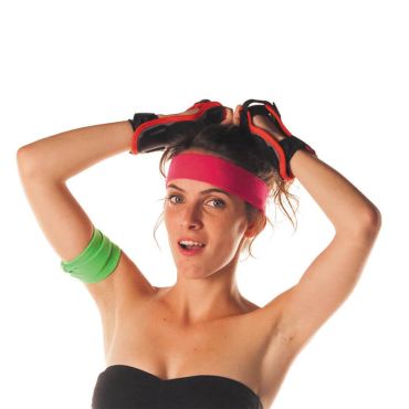 Bandeau 80's - Rose fluo - Adulte